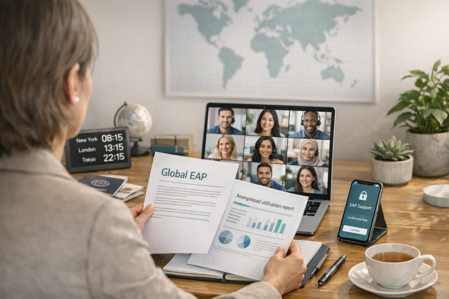 Programas internacionales de asistencia al empleado: apoyo a la salud mental y al bienestar en entornos transfronterizos